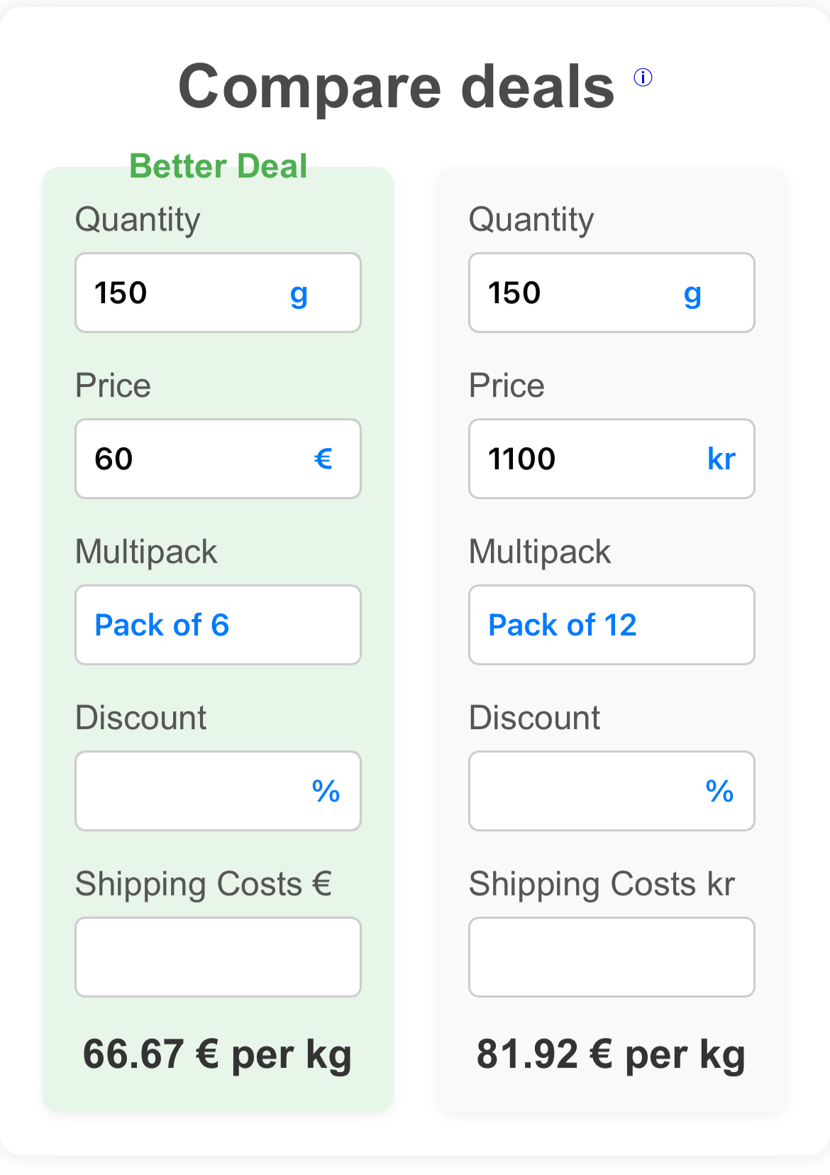 Without shipping